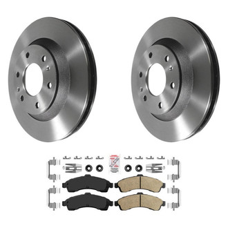AmeriBRAKES® - AmeriPLATINUM™ Front Brake Kit with Ceramic Pads