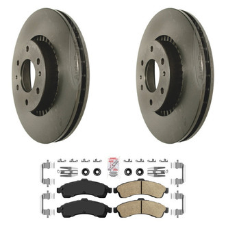 AmeriBRAKES® - AmeriPLATINUM™ Front Brake Kit with Ceramic Pads