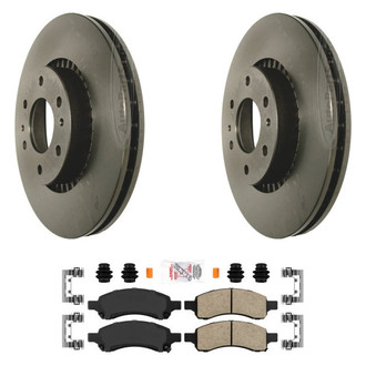 AmeriBRAKES® - AmeriPLATINUM™ Front Brake Kit with Ceramic Pads