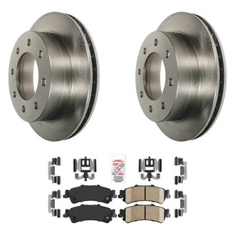 AmeriBRAKES® - AmeriPRO™ Plain Rear Brake Kit with Ceramic Pads
