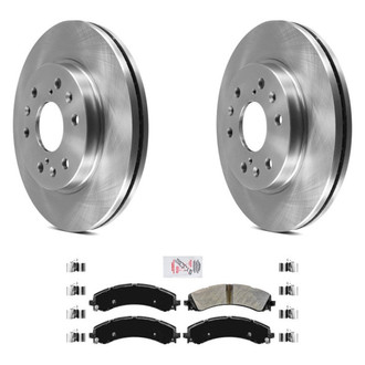 AmeriBRAKES® - AmeriPRO™ Plain Rear Brake Kit with Semi-Metallic Pads