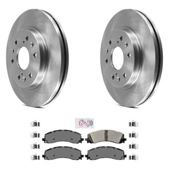 AmeriBRAKES® - AmeriPRO™ Plain Rear Brake Kit with Semi-Metallic Pads