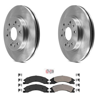 AmeriBRAKES® - AmeriPRO™ Plain Rear Brake Kit with Semi-Metallic Pads