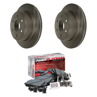 AmeriBRAKES® - AmeriPLATINUM™ Rear Brake Kit with Ceramic Pads