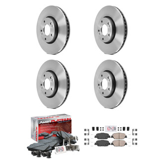 AmeriBRAKES® - AmeriPLATINUM™ Front and Rear Brake Kit with Ceramic Pads