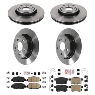 AmeriBRAKES® - AmeriPLATINUM™ Front and Rear Brake Kit with Ceramic Pads