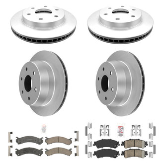AmeriBRAKES® - AmeriPRO™ Plain Front and Rear Brake Kit with Ceramic Pads