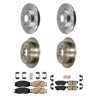 AmeriBRAKES® - AmeriPRO™ Plain Brake Kit with Ceramic Pads