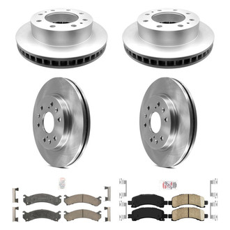 AmeriBRAKES® - AmeriPRO™ Plain Front and Rear Brake Kit with Ceramic Pads