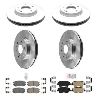 AmeriBRAKES® - AmeriPRO™ Plain Front and Rear Brake Kit with Ceramic Pads