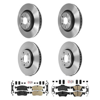 AmeriBRAKES® - AmeriPLATINUM™ Front and Rear Brake Kit with Ceramic Pads