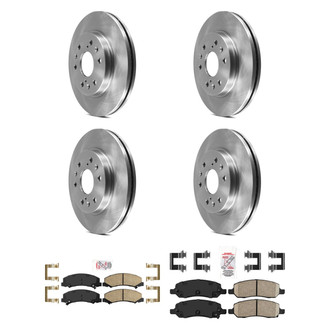 AmeriBRAKES® - AmeriPRO™ Plain Brake Kit with Ceramic Pads