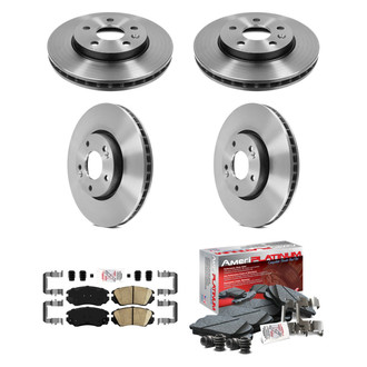 AmeriBRAKES® - AmeriPLATINUM™ Front and Rear Brake Kit with Ceramic Pads