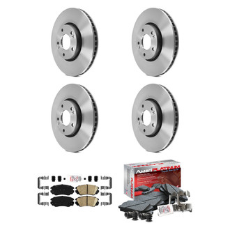 AmeriBRAKES® - AmeriPLATINUM™ Front and Rear Brake Kit with Ceramic Pads