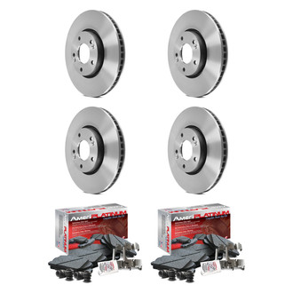 AmeriBRAKES® - AmeriPLATINUM™ Front and Rear Brake Kit with Ceramic Pads