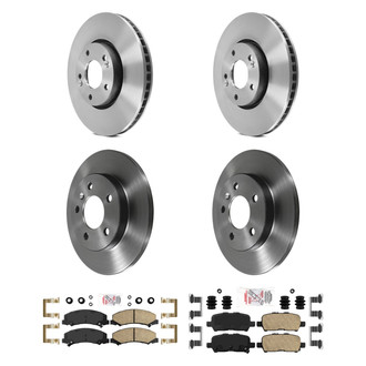 AmeriBRAKES® - AmeriPLATINUM™ Brake Kit with Ceramic Pads