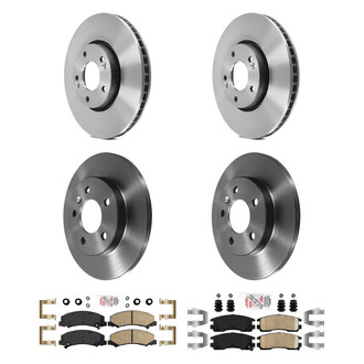 AmeriBRAKES® - AmeriPLATINUM™ Front and Rear Brake Kit with Ceramic Pads