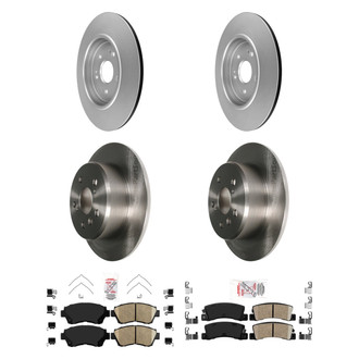 AmeriBRAKES® - AmeriPRO™ Plain Brake Kit with Ceramic Pads