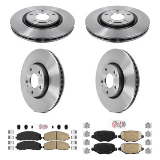 AmeriBRAKES® - AmeriPLATINUM™ Front and Rear Brake Kit with Ceramic Pads