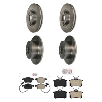 AmeriBRAKES® - AmeriPRO™ Plain Brake Kit with Semi-Metallic Pads