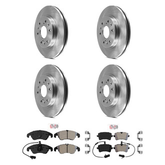 AmeriBRAKES® - AmeriPRO™ Plain Brake Kit with Semi-Metallic Pads