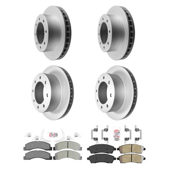 AmeriBRAKES® - AmeriPRO™ Plain Brake Kit with Semi-Metallic Pads