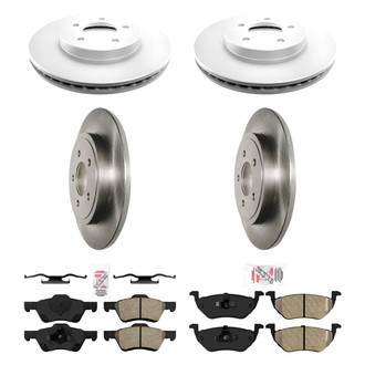 AmeriBRAKES® - AmeriPRO™ Plain Brake Kit with Semi-Metallic Pads