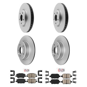 AmeriBRAKES® - AmeriPRO™ Plain Brake Kit with Ceramic Pads