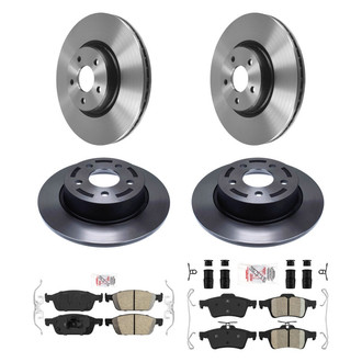 AmeriBRAKES® - AmeriPLATINUM™ Front and Rear Brake Kit with Ceramic Pads