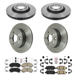 AmeriBRAKES® - AmeriPLATINUM™ Front and Rear Brake Kit with Ceramic Pads