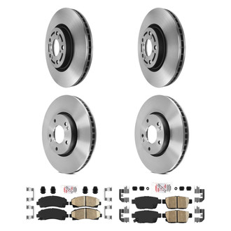 AmeriBRAKES® - AmeriPLATINUM Brake Rotors with Brake Pads