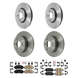AmeriBRAKES® - AmeriPLATINUM™ Front and Rear Brake Kit with Ceramic Pads