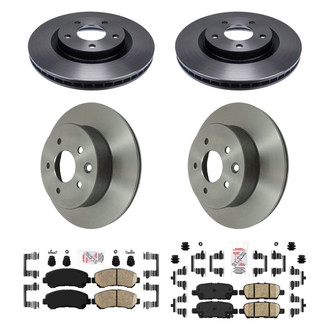AmeriBRAKES® - AmeriPLATINUM™ Front and Rear Brake Kit with Ceramic Pads