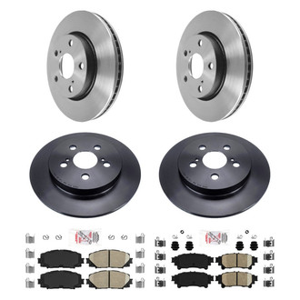 AmeriBRAKES® - AmeriPLATINUM™ Front and Rear Brake Kit with Ceramic Pads