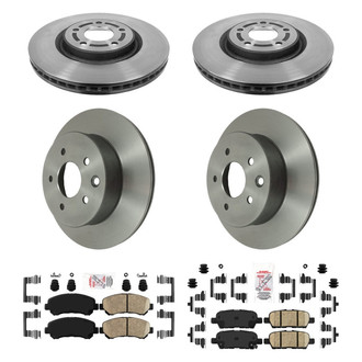 AmeriBRAKES® - AmeriPLATINUM™ Front and Rear Brake Kit with Ceramic Pads