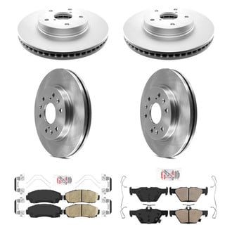 AmeriBRAKES® - AmeriPRO™ Plain Front and Rear Brake Kit with Ceramic Pads