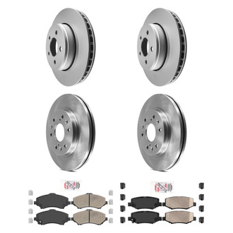 AmeriBRAKES® - AmeriPRO™ Plain Brake Kit with Ceramic Pads