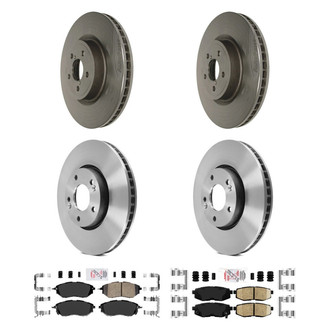 AmeriBRAKES® - AmeriPLATINUM™ Front and Rear Brake Kit with Ceramic Pads