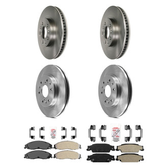 AmeriBRAKES® - AmeriPRO™ Plain Brake Kit with Semi-Metallic Pads