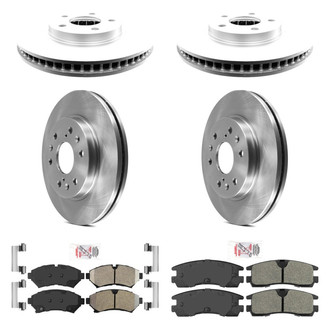 AmeriBRAKES® - AmeriPRO™ Plain Brake Kit with Semi-Metallic Pads