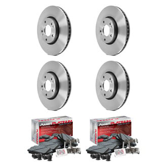 AmeriBRAKES® - AmeriPLATINUM™ Front and Rear Brake Kit with Ceramic Pads
