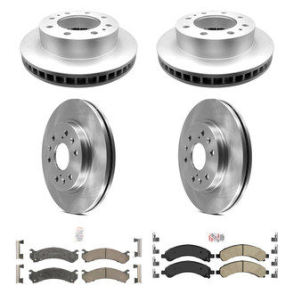 AmeriBRAKES® - AmeriPRO™ Plain Front and Rear Brake Kit with Ceramic Pads