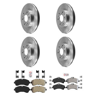 AmeriBRAKES® - AmeriPRO™ Plain Brake Kit with Semi-Metallic Pads