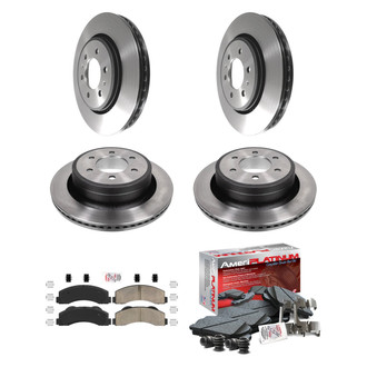 AmeriBRAKES® - AmeriPLATINUM™ Front and Rear Brake Kit with Ceramic Pads