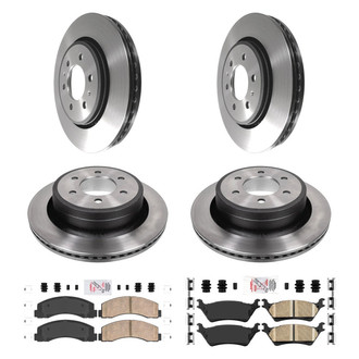 AmeriBRAKES® - AmeriPLATINUM™ Front and Rear Brake Kit with Ceramic Pads