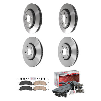 AmeriBRAKES® - AmeriPLATINUM™ Front and Rear Brake Kit with Ceramic Pads
