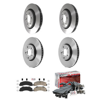 AmeriBRAKES® - AmeriPLATINUM™ Front and Rear Brake Kit with Ceramic Pads
