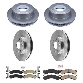 AmeriBRAKES® - AmeriPRO™ Plain Front and Rear Brake Kit with Ceramic Pads