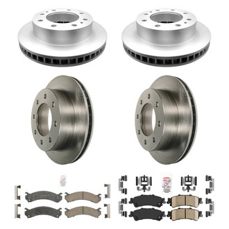 AmeriBRAKES® - AmeriPRO™ Plain Front and Rear Brake Kit with Ceramic Pads