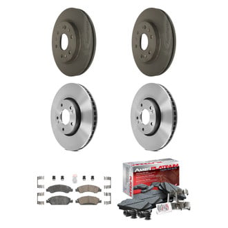 AmeriBRAKES® - AmeriPLATINUM™ Front and Rear Brake Kit with Ceramic Pads
